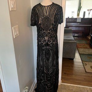 NEW black sequin design dress